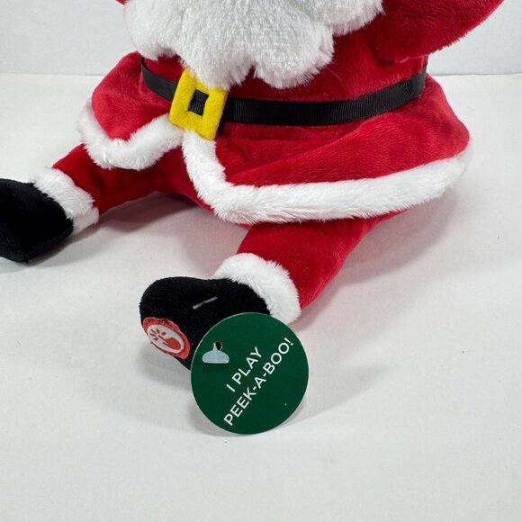 Hallmark Peek A Boo Santa Plush Sound Motion Christmas Holiday Decor Animated - Picture 6 of 7
